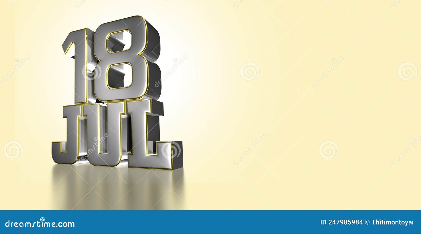 JULY 18 th. stock illustration. Illustration of holiday 247985984