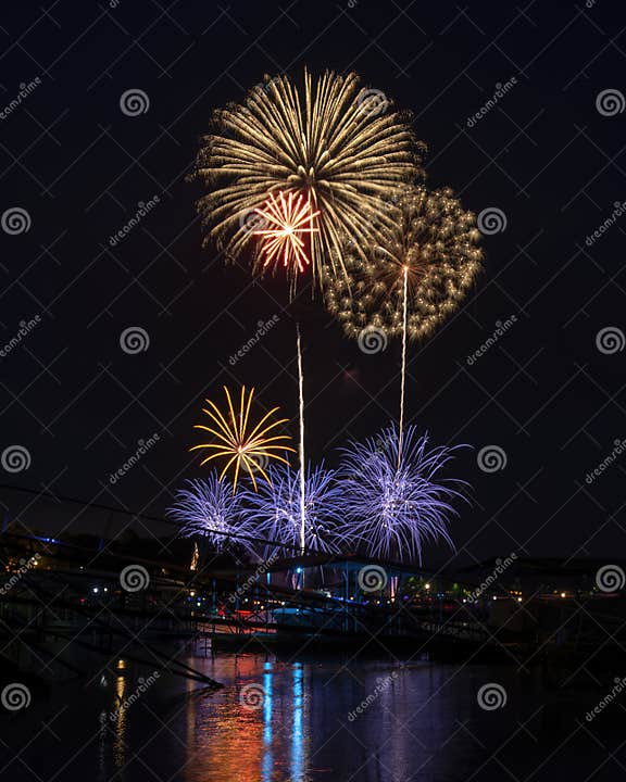 July 4th, 2023 Duck Creek Fireworks Display on Grand Lake, Oklahoma