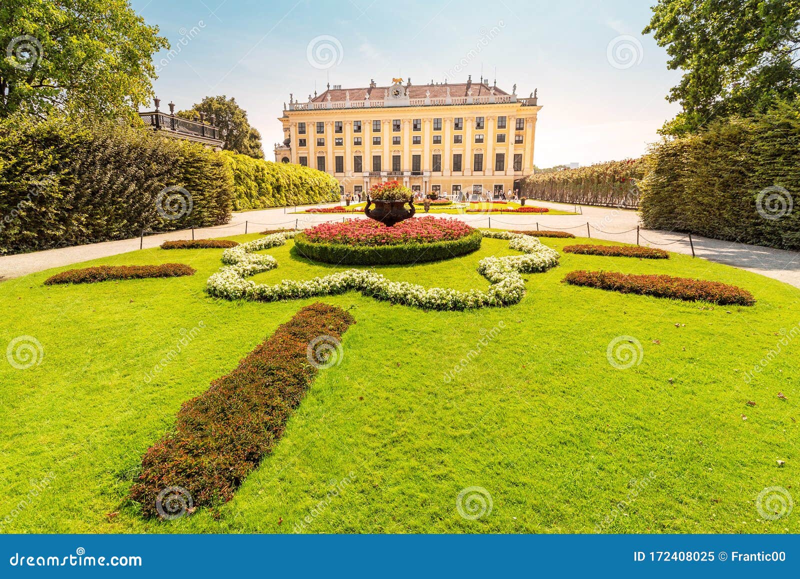 Schonbrunn Baroque Palace Complex And Beautiful Landscape Gardens