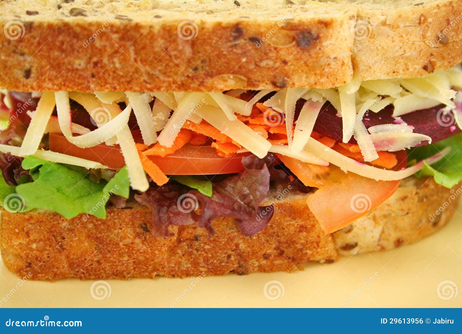 Jumbo Salad Sandwich stock photo. Image of natural, diet 29613956