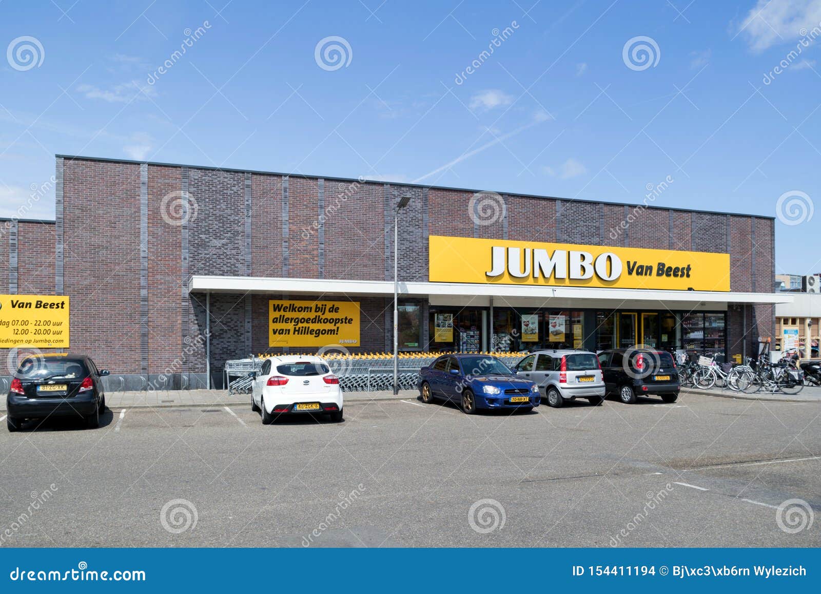 Jumbo Supermarket in Hillegom, the Netherlands Editorial Stock Image