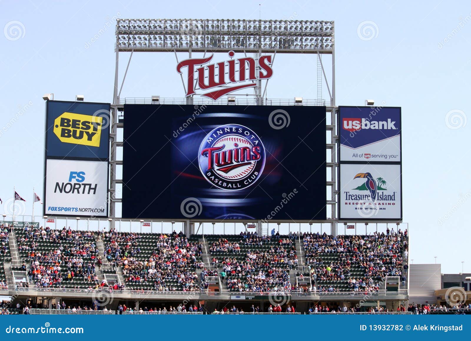 Jumbotron at the New Target Stadium Editorial Photography Image of