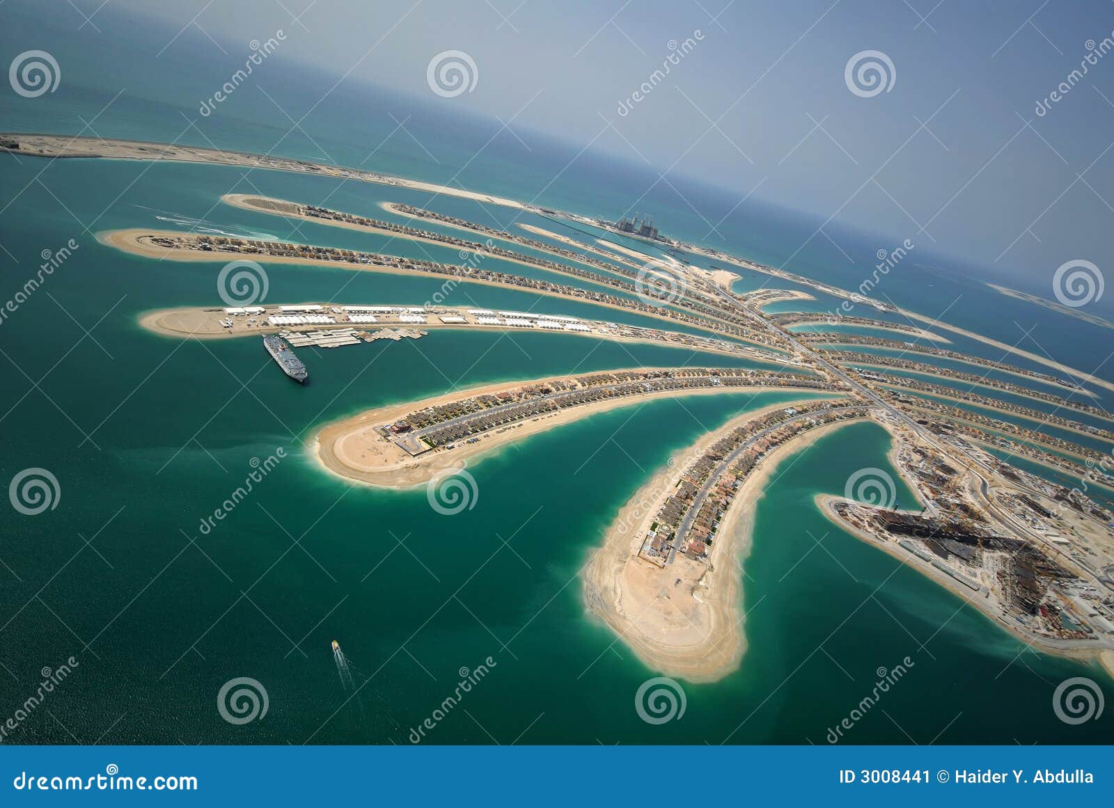 Jumeirah Palm Development stock image. Image of construction 3008441