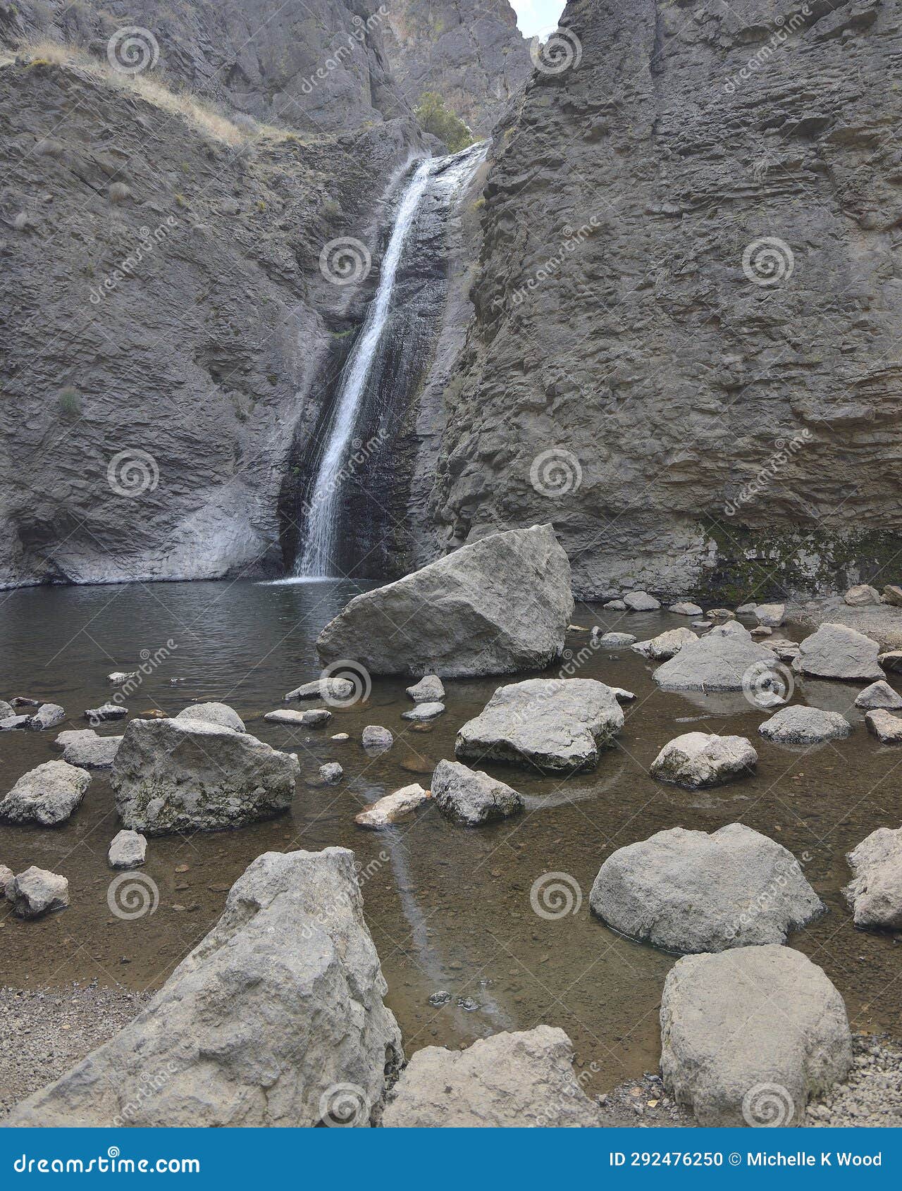 Jump Creek Falls Waterfall, Marsing, Idaho in the Owyhee Mountains ...