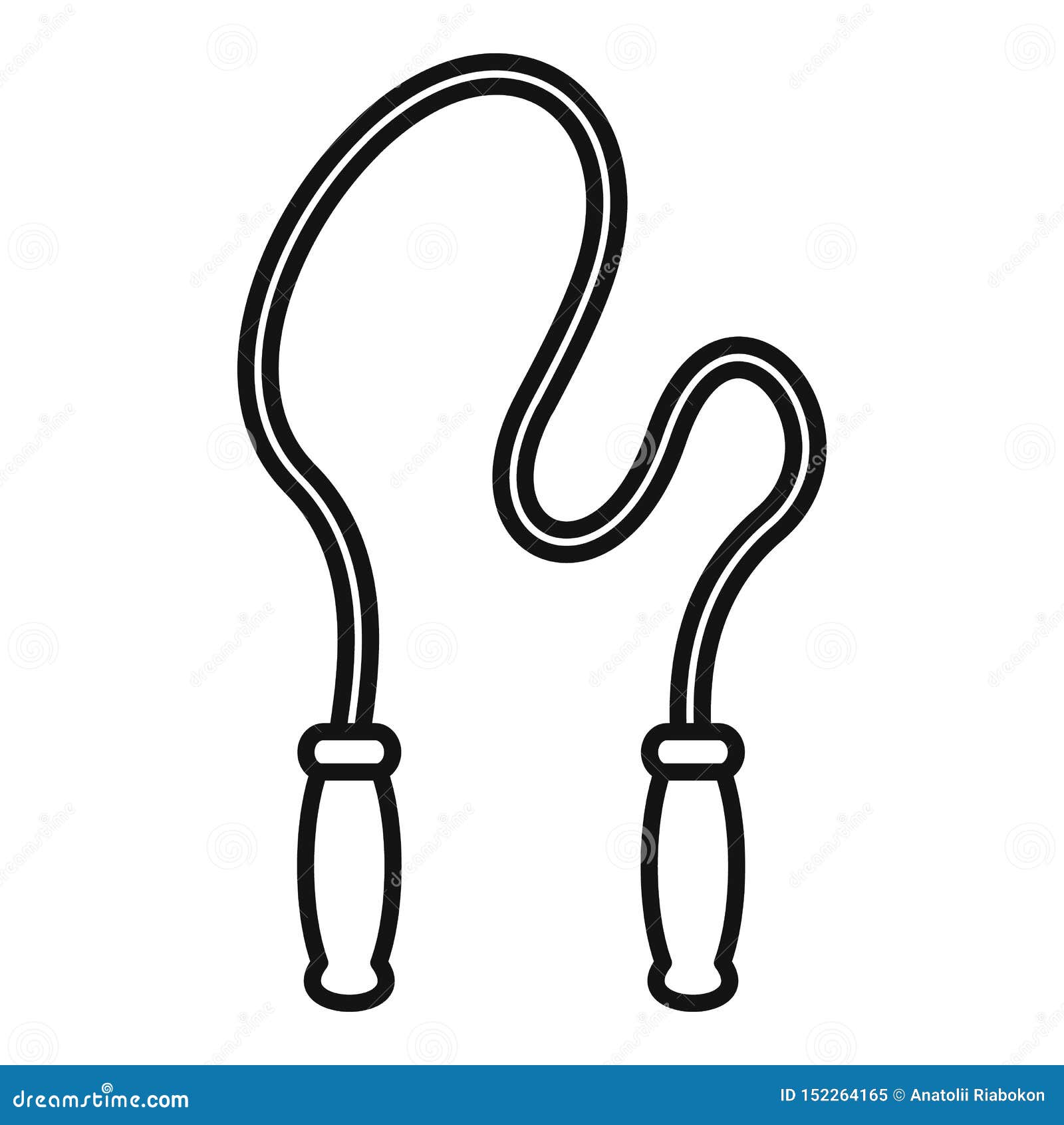 Jump Rope Icon, Outline Style Stock Vector - Illustration of rope