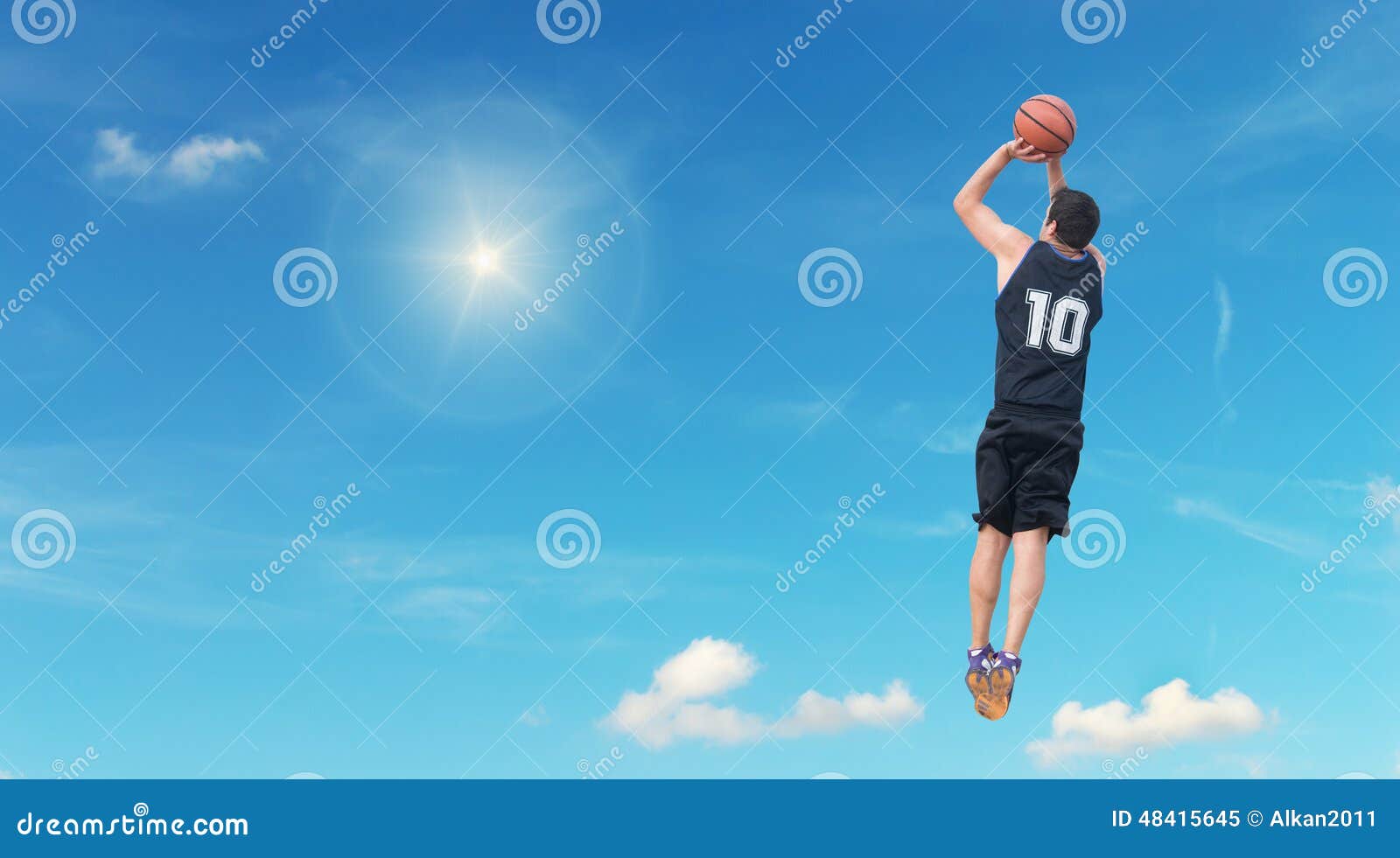 Jump shot in the sky stock image. Image of jump, modern 48415645
