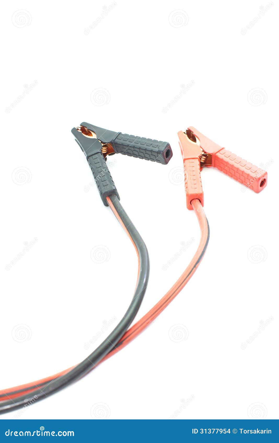 Jumper cable stock photo. Image of negative, black, power 31377954