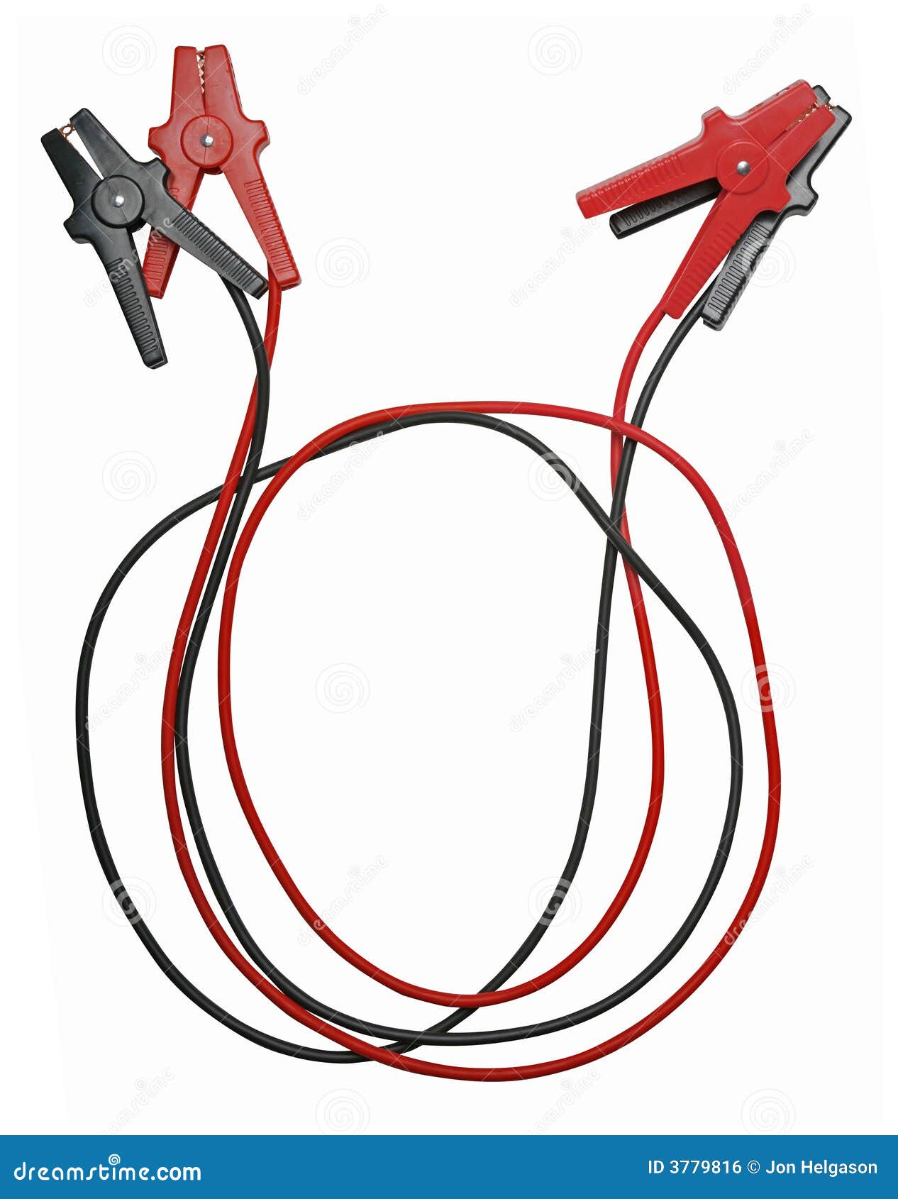 jumper cables  on white