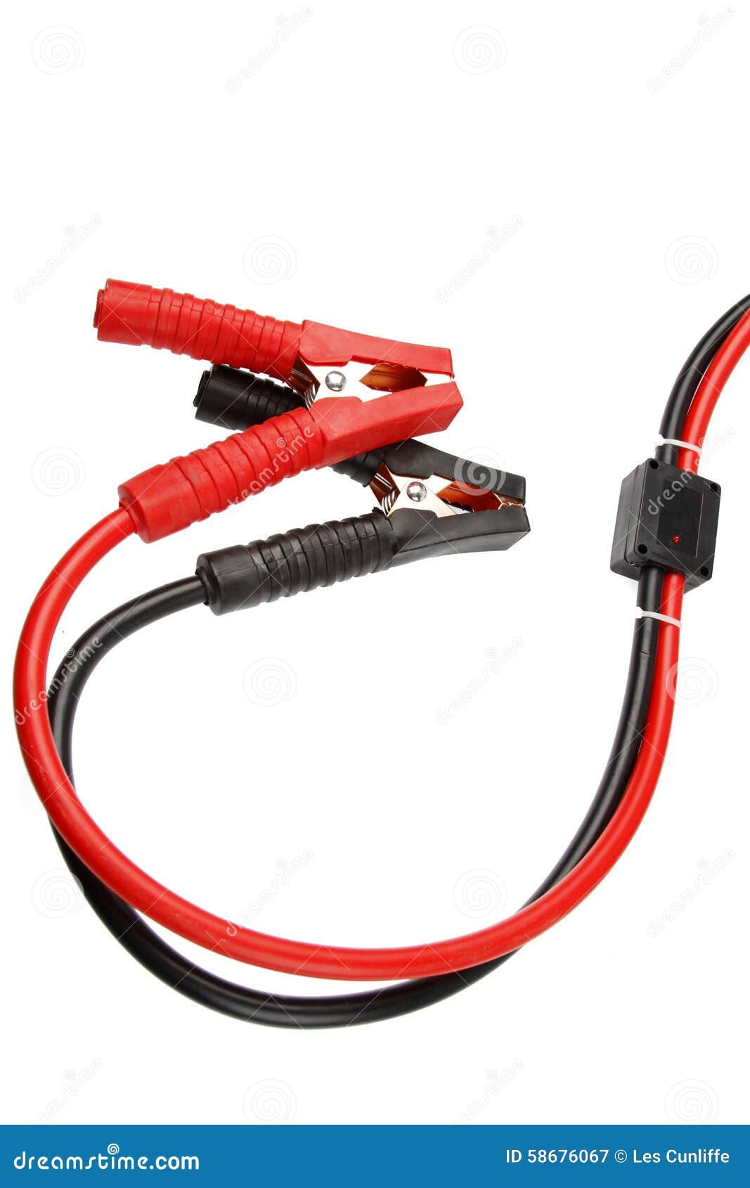 Jumper cables stock image. Image of electrical, inside - 58676067