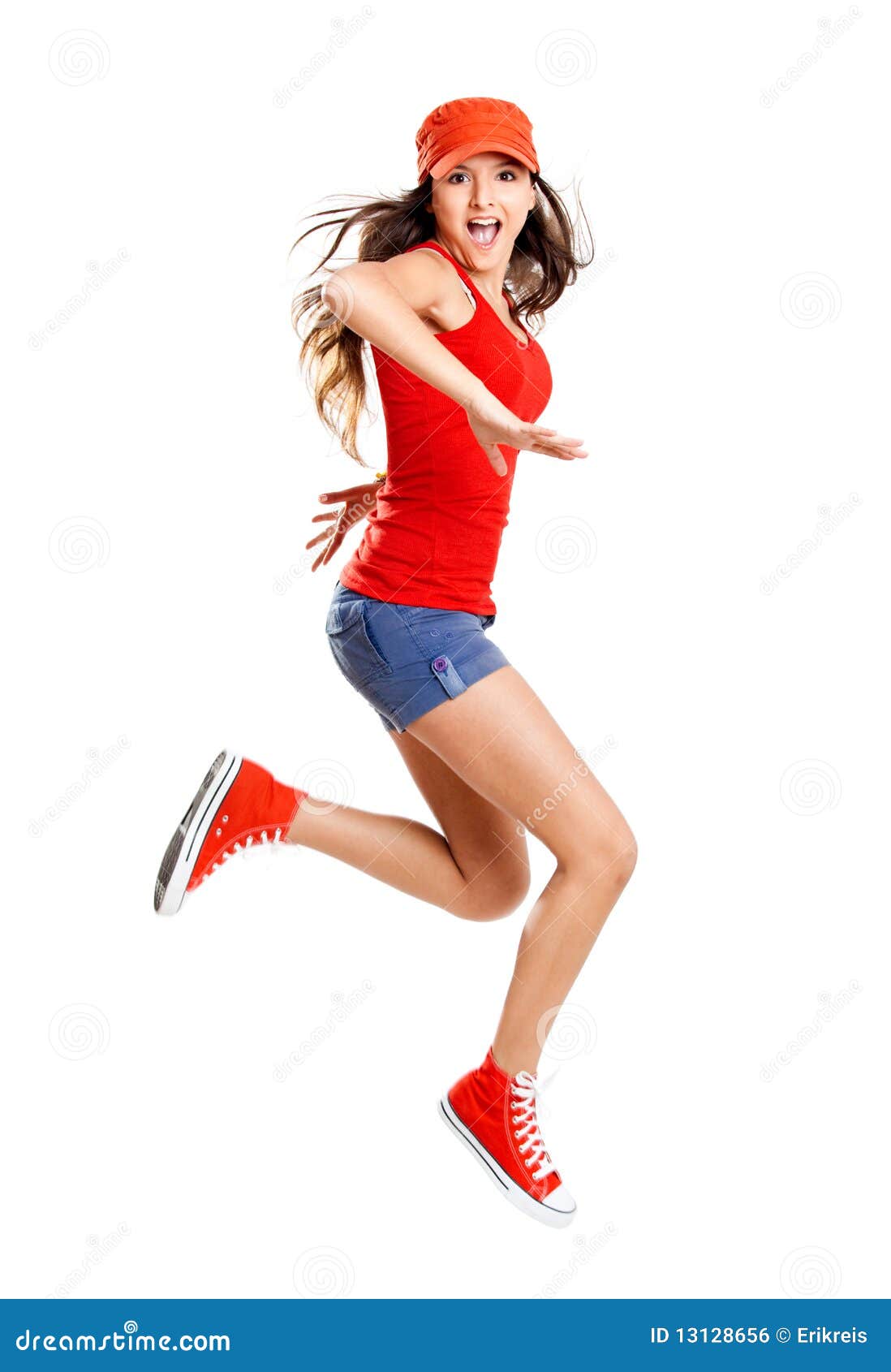 Jumping stock photo. Image of lovely, beauty, lifestyle 13128656