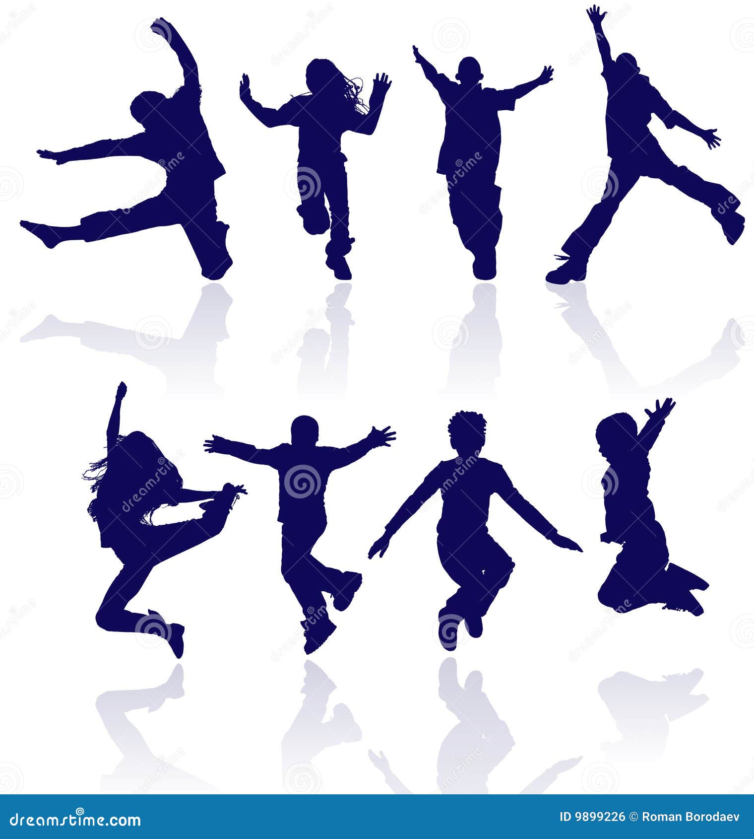 kids dancing jumping group happy school children active running playing kid child silhouettes fun sport party jumps jump dance boy