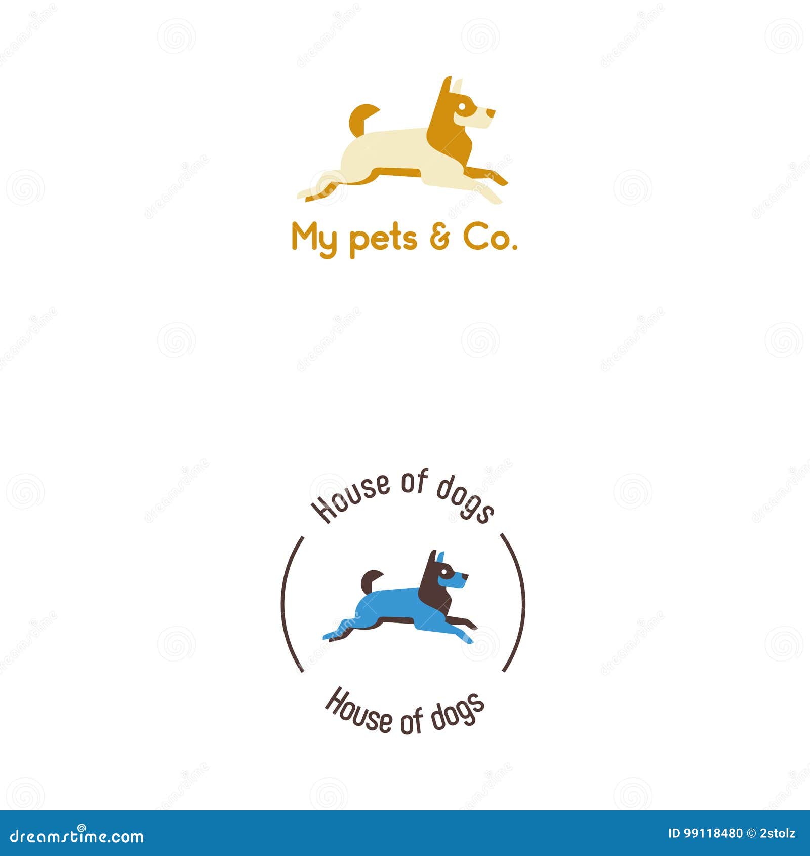 Jumping dog logo stock vector. Illustration of jump, vector - 99118480