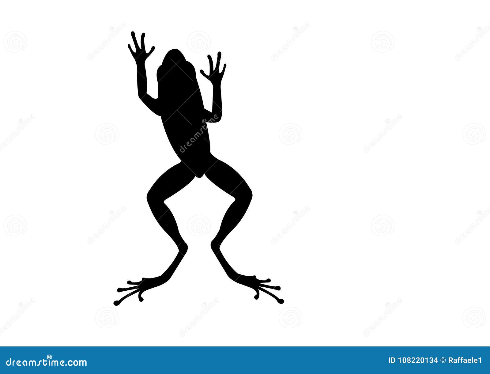 jumping frog black silhouette