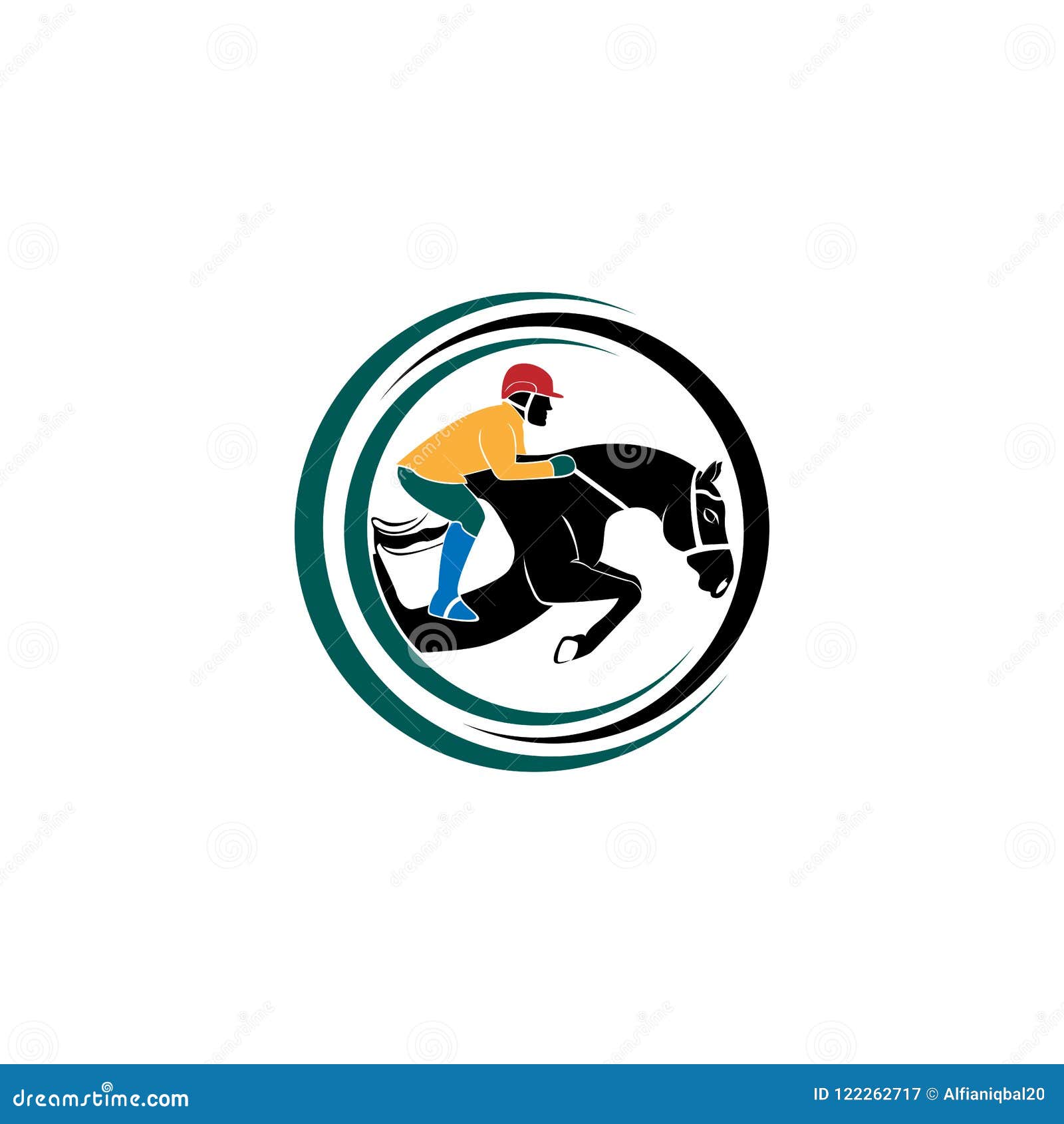 Jumping Horse Silhouette Logo Vector Design Template. Illustration of ...