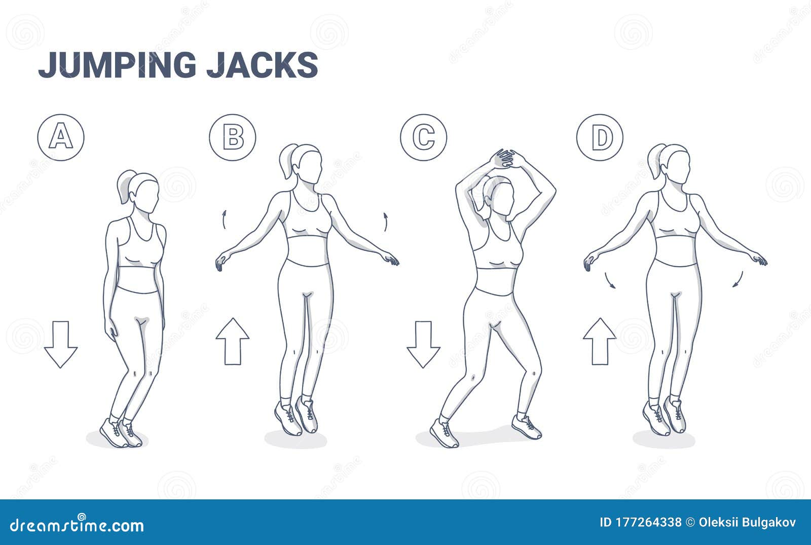 Jumping jacks - Exercises, workouts and routines