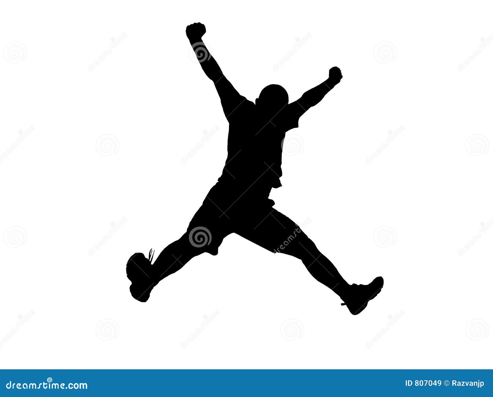 person jumping silhouette