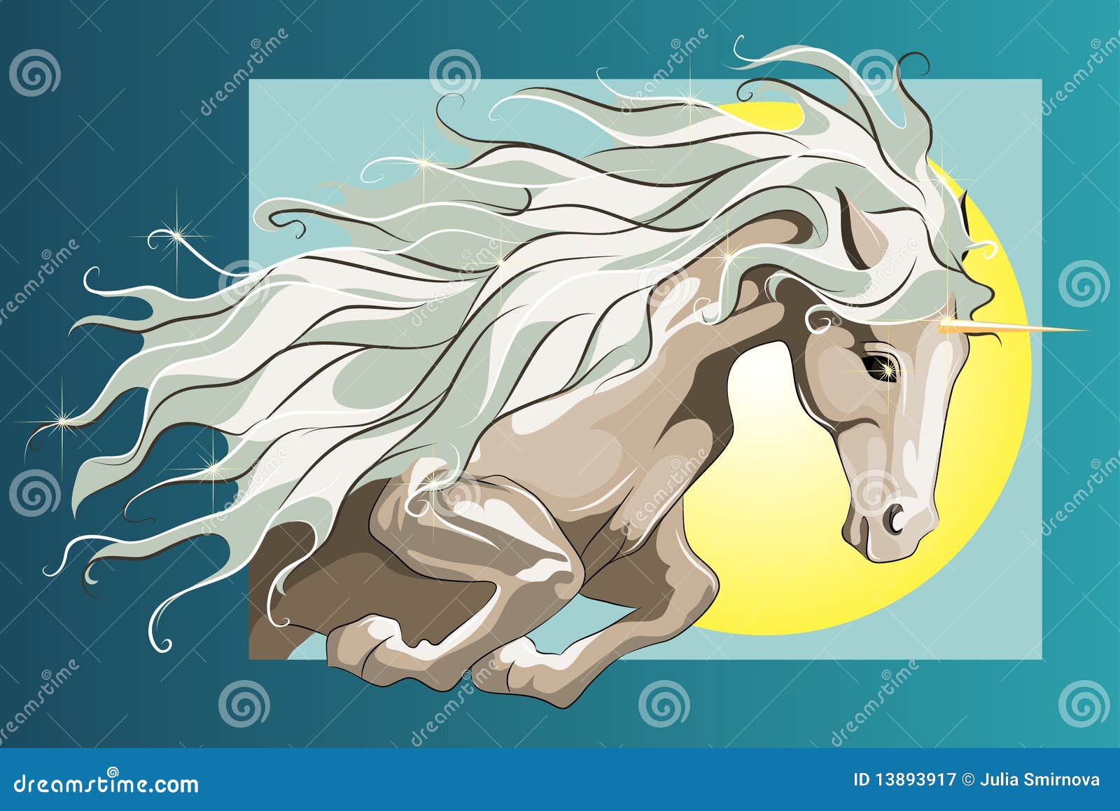 Jumping Unicorn Royalty Free Stock Photography - Image: 13893917