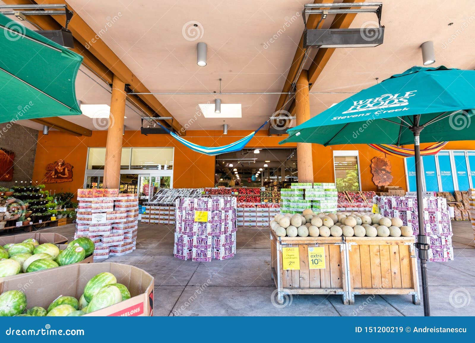 June 20 2019 Cupertino Ca Usa Fresh Produce Section At The