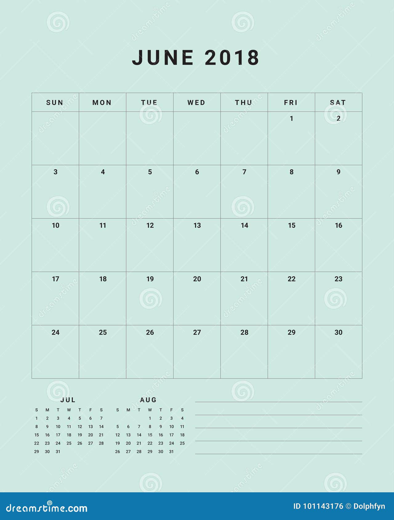 june 2018 desk calendar vector illustration stock vector illustration