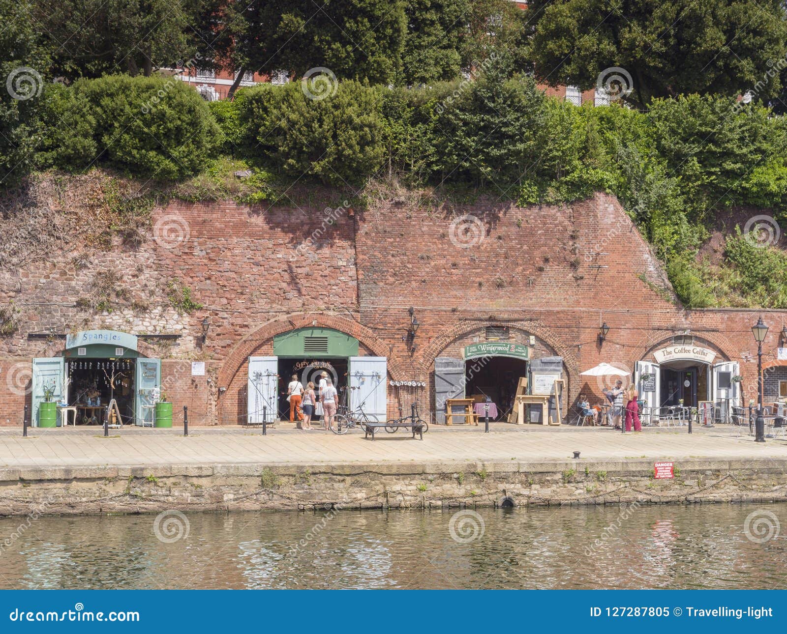 Exeter Quay Devon UK editorial image. Image of britain 127287805