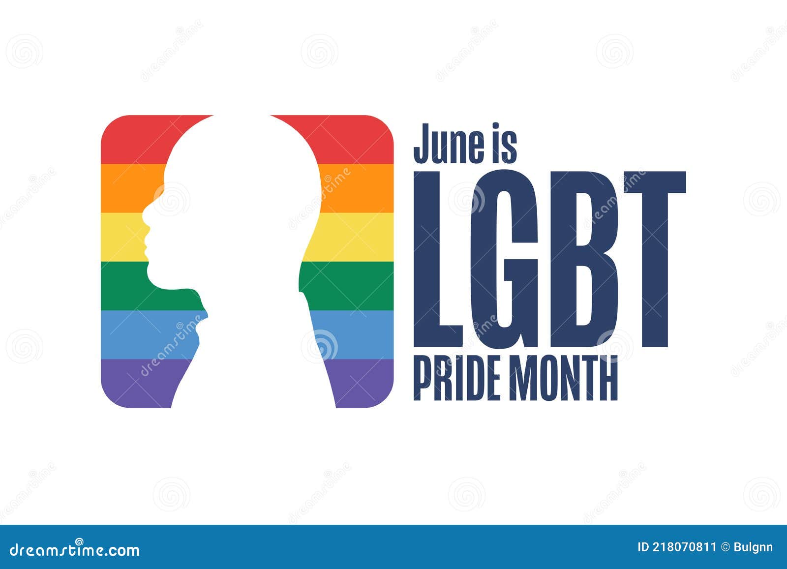 June is LGBT Pride Month. Holiday Concept. Template for Background