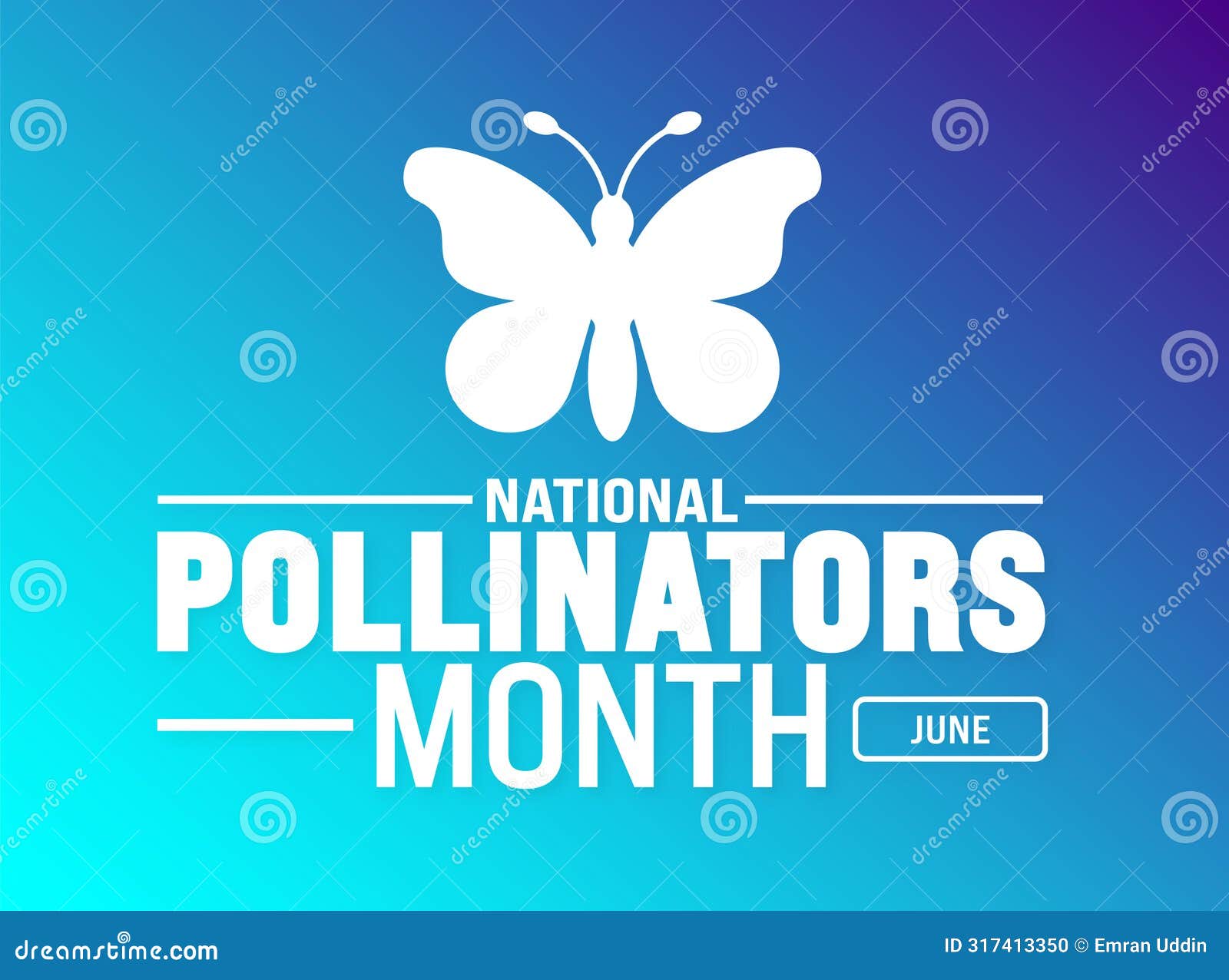 june is national pollinators month background template. holiday concept. use to background, banner, placard,