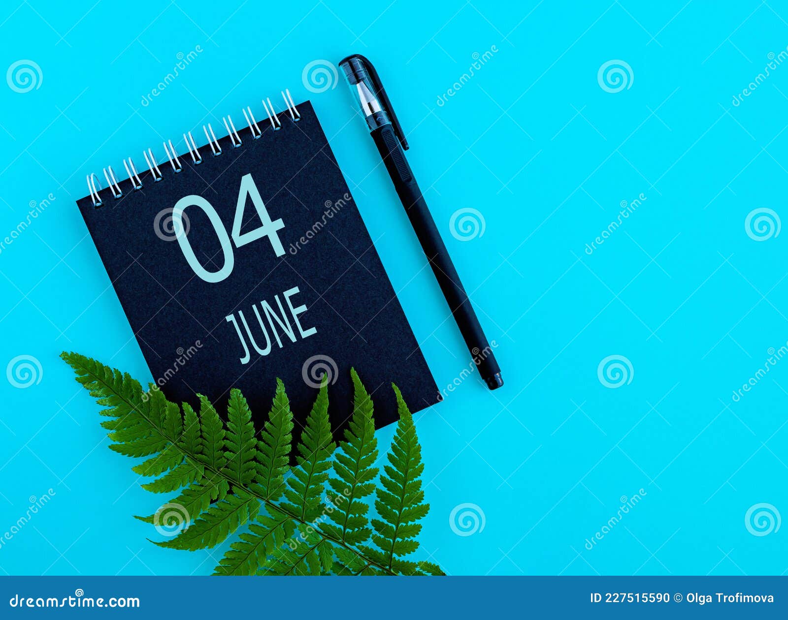 June 4th. Day 4 of Month, Calendar Date Stock Photo Image of page