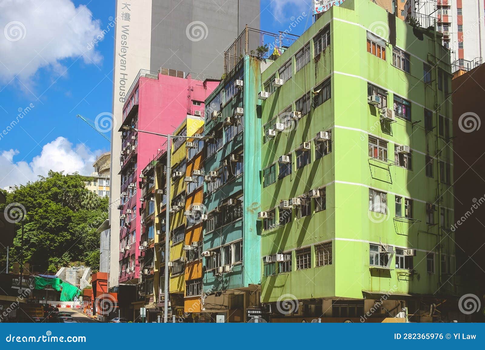 June 26 2023 Wan Chai is a Vibrant District in Hong Kong Editorial