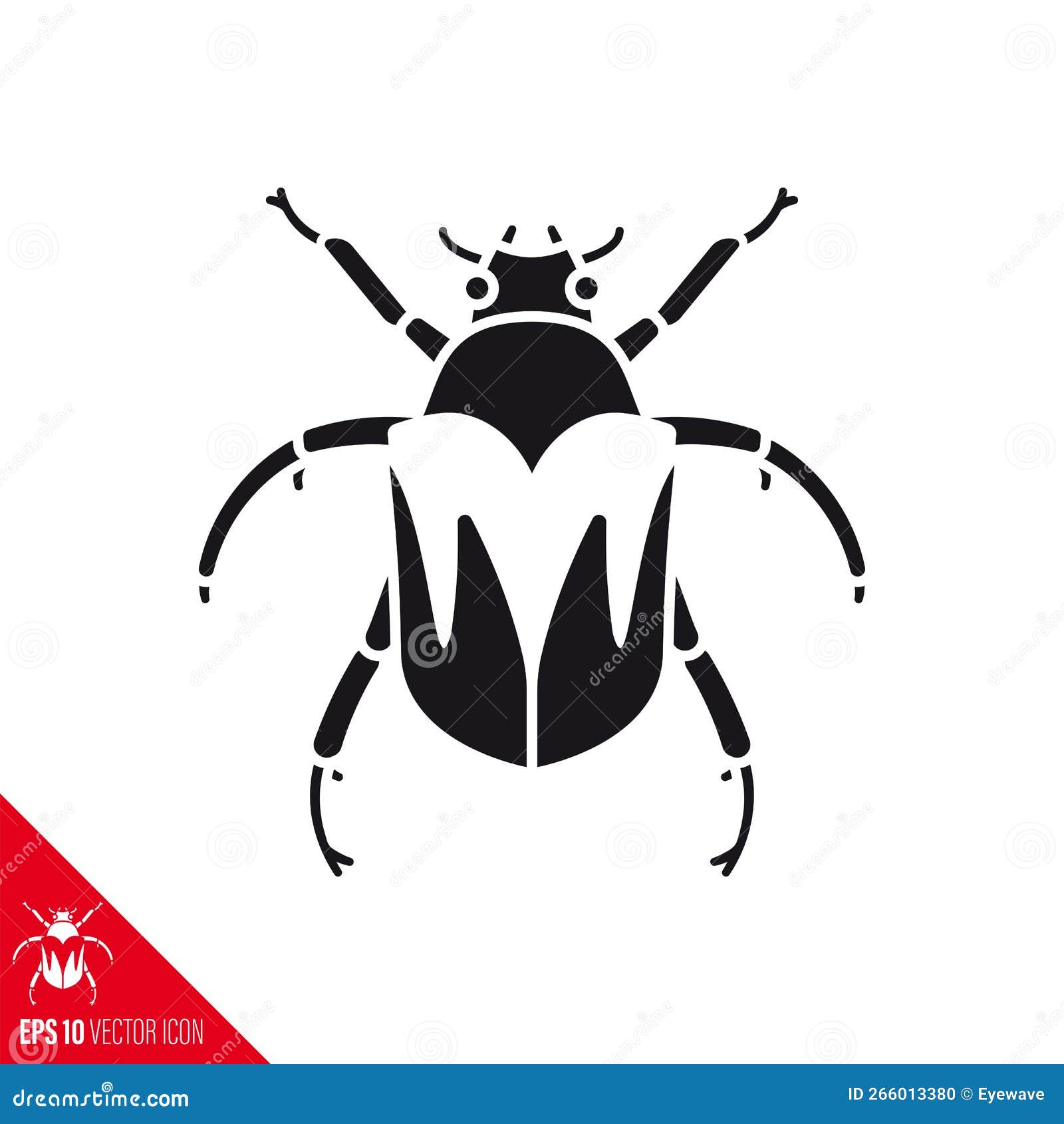 Junebug vector glyph icon stock vector. Illustration of black 266013380