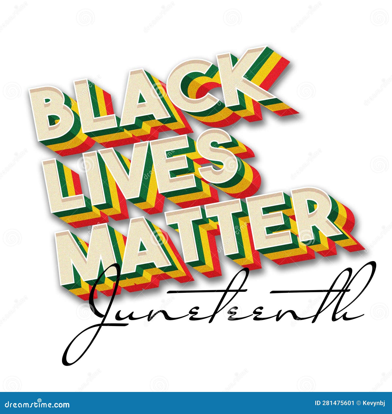 juneteenth black lives matter logo font typeface 3d banner headline clipart blm
