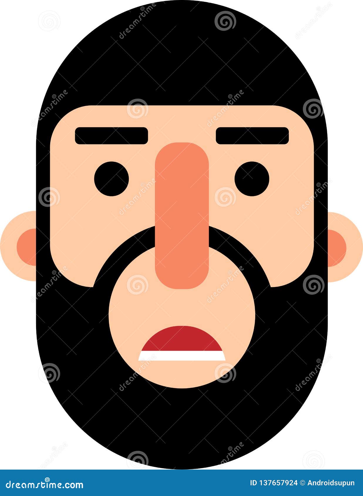 Junger Kerl Der Verwirrtes Gesicht Flaches Deaign Schaut Vektor Abbildung Illustration Von Haar Konfus 137657924