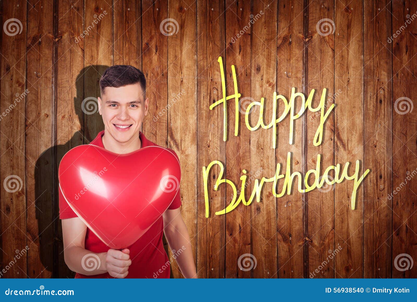 Junger Mann Feiern Alles Gute Zum Geburtstag Stockfoto Bild Von Gute Junger 56938540