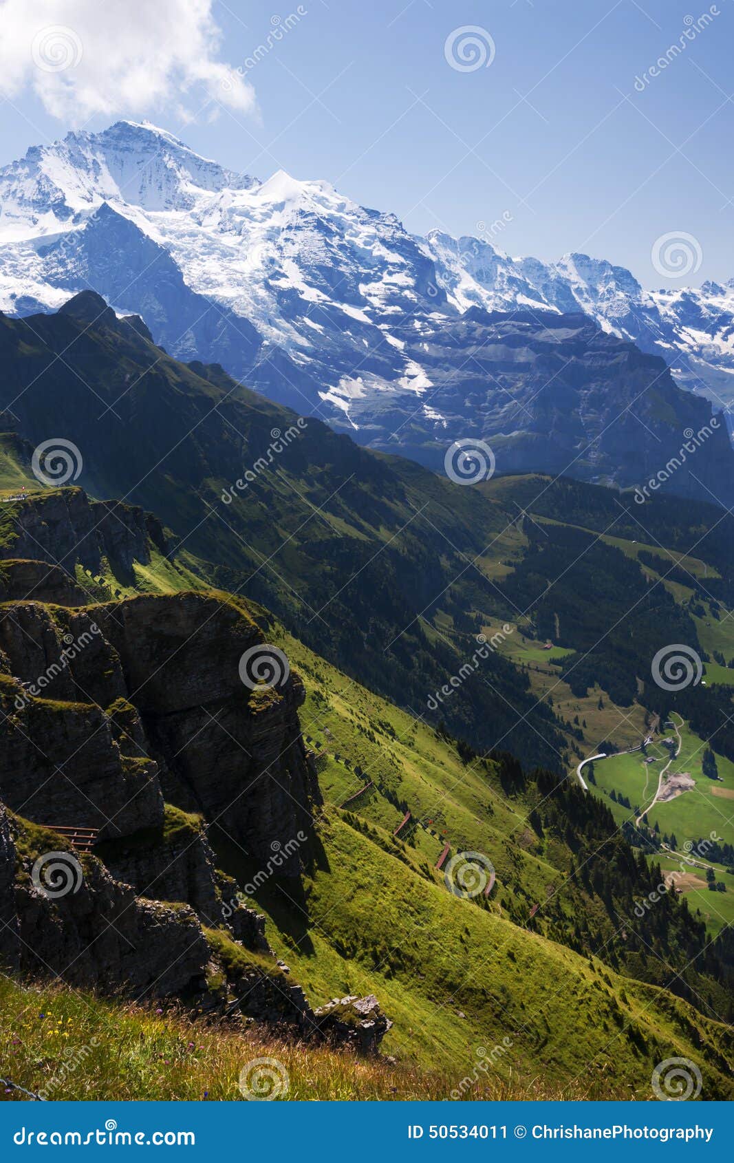 jungfrau slopes and swiss valleys