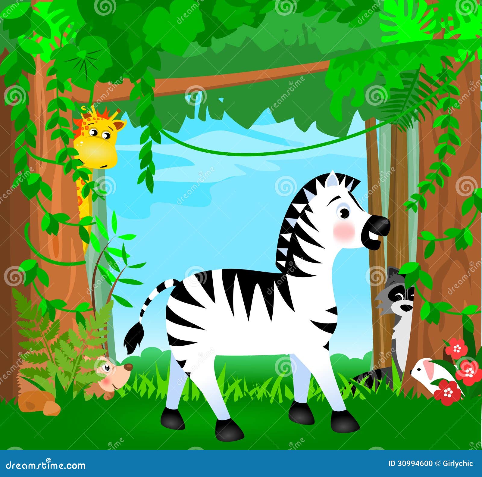 clipart jungle scene - photo #26