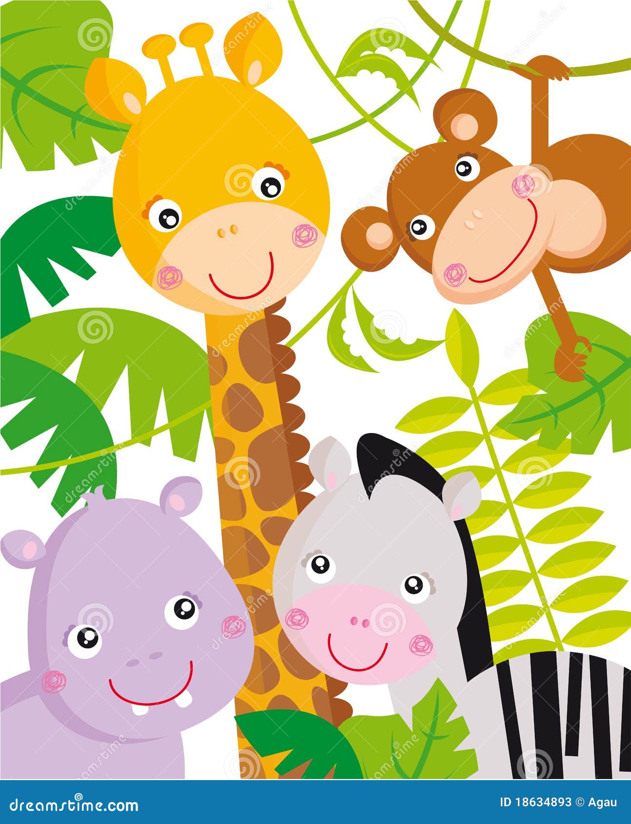 Jungle Animals Illustration 18634893 - Megapixl Jungle Animals Illustration 18634893 - Megapixl