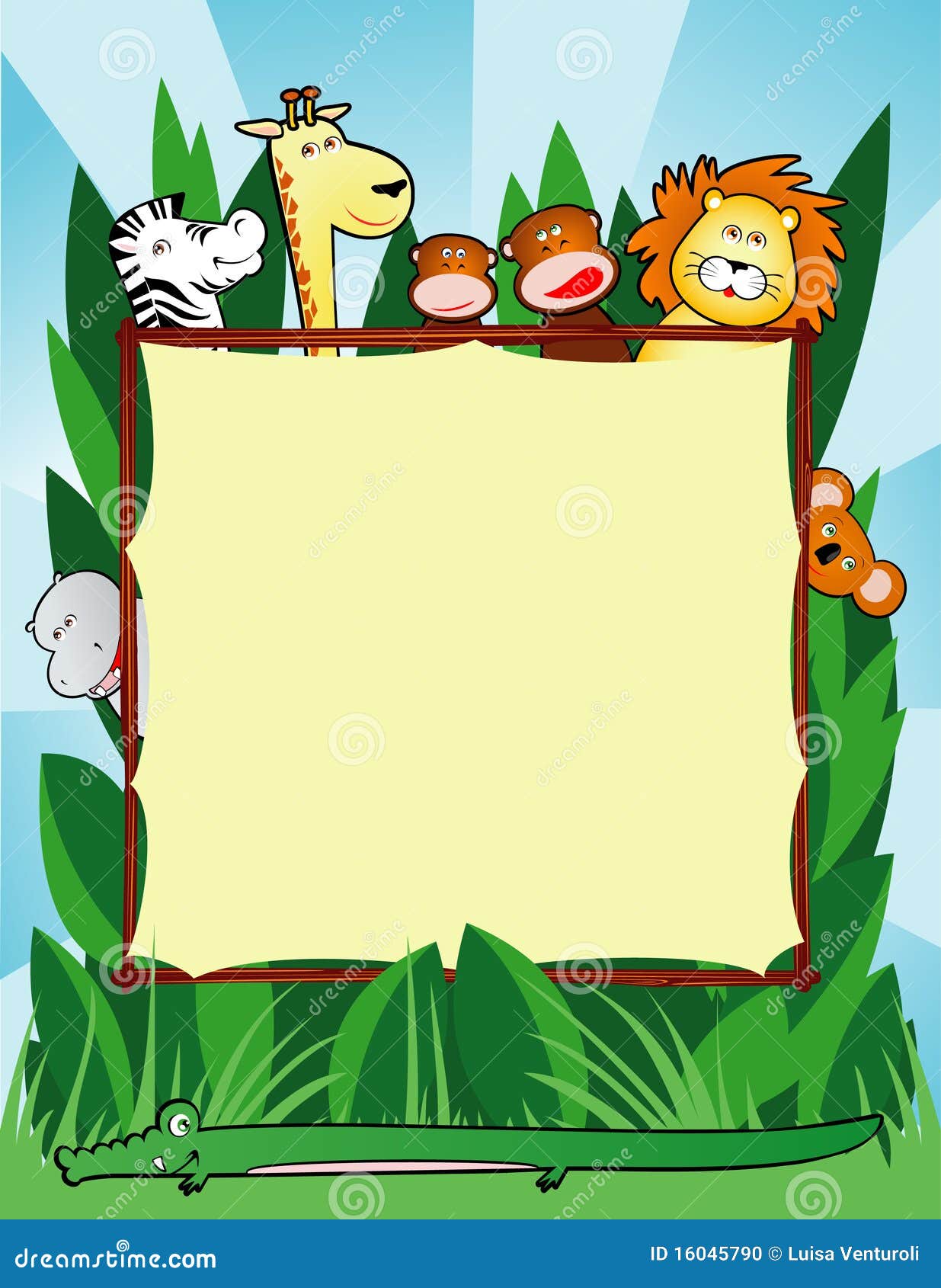 free clipart jungle scene - photo #35