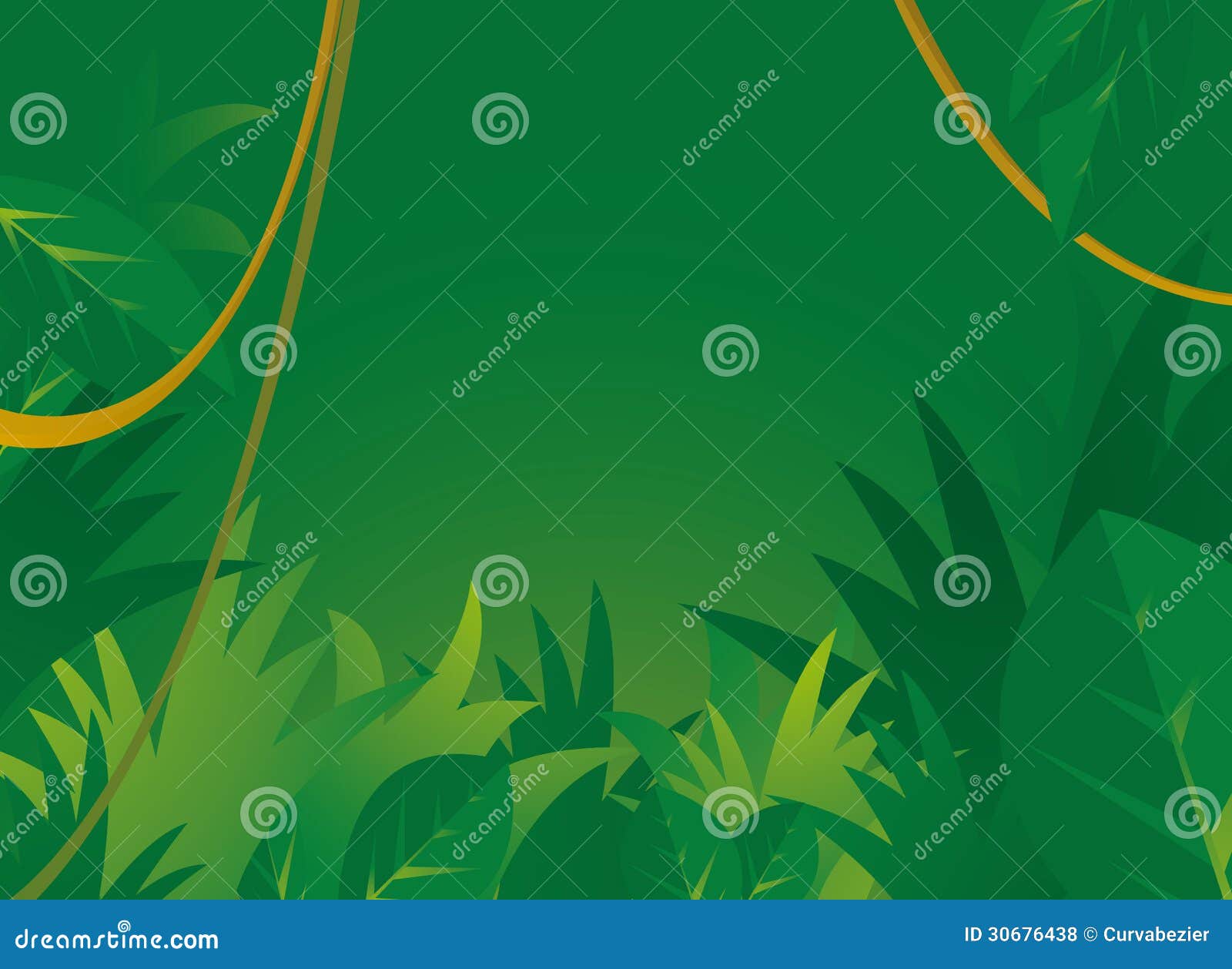 jungle background with copyspace