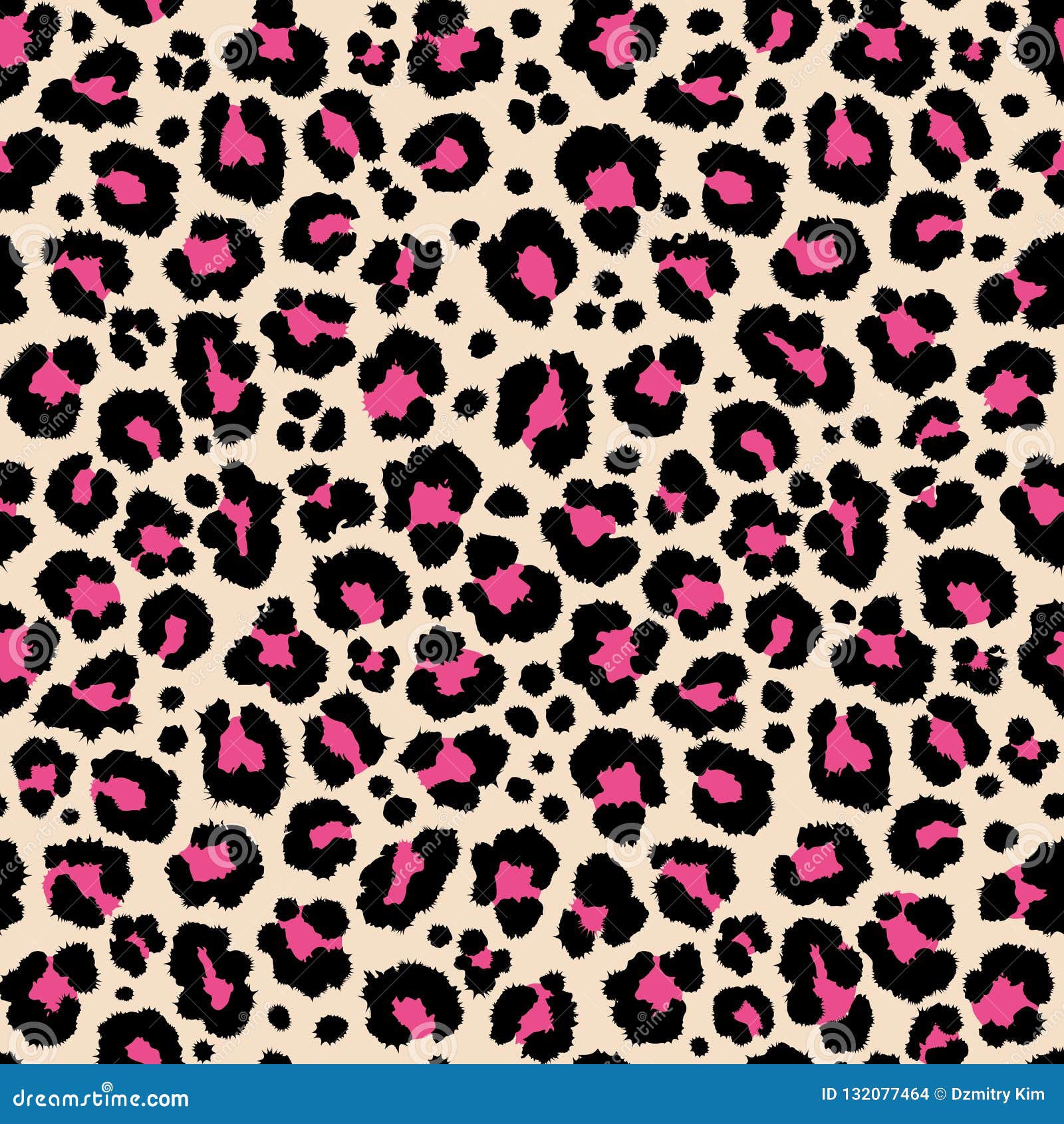 Jungle Exotic Safari Leopard Pattern Texture Repeating Seamless Pink ...