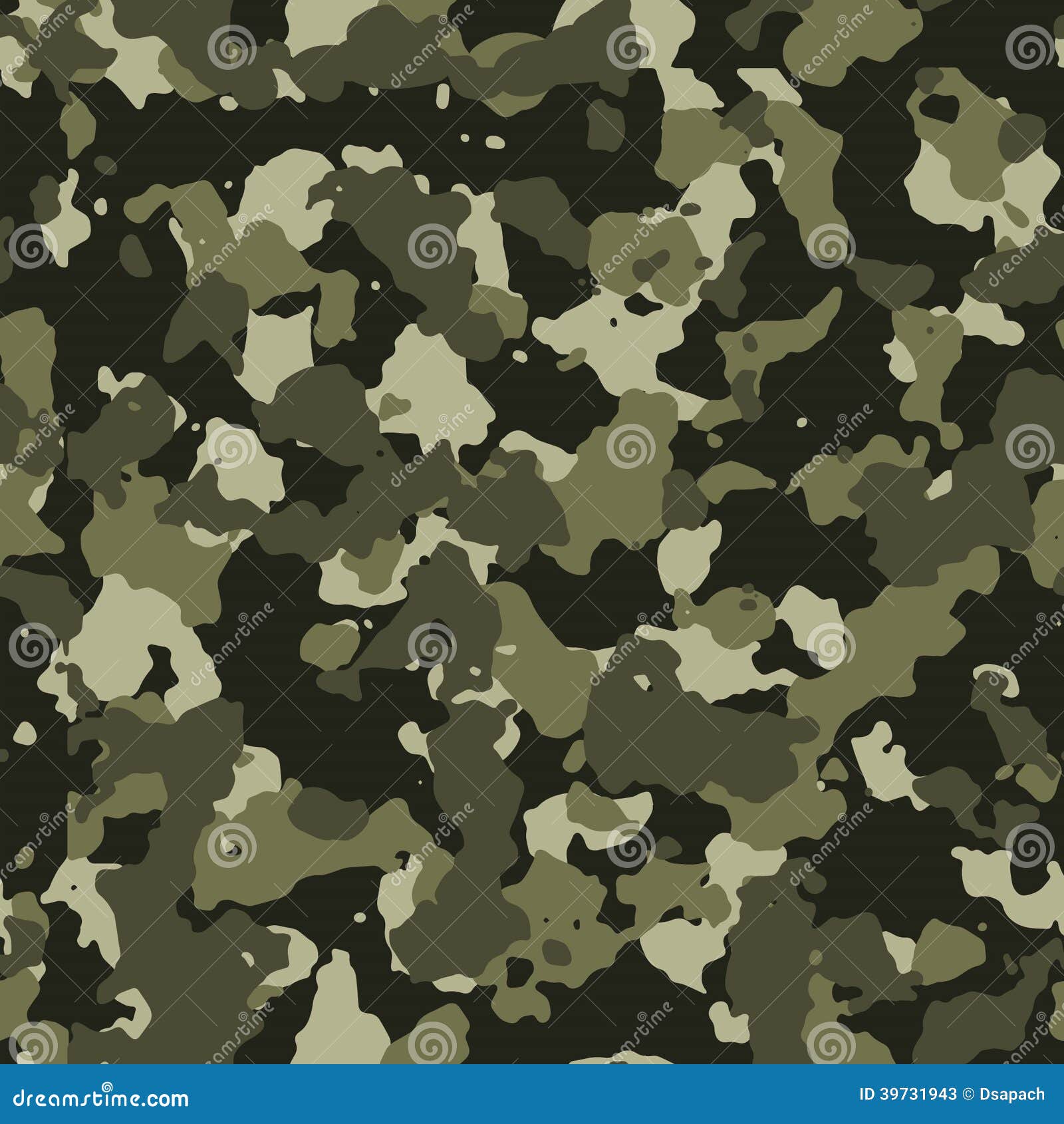 Jungle Seamless Camo Pattern Stock Vector Illustration 39731943