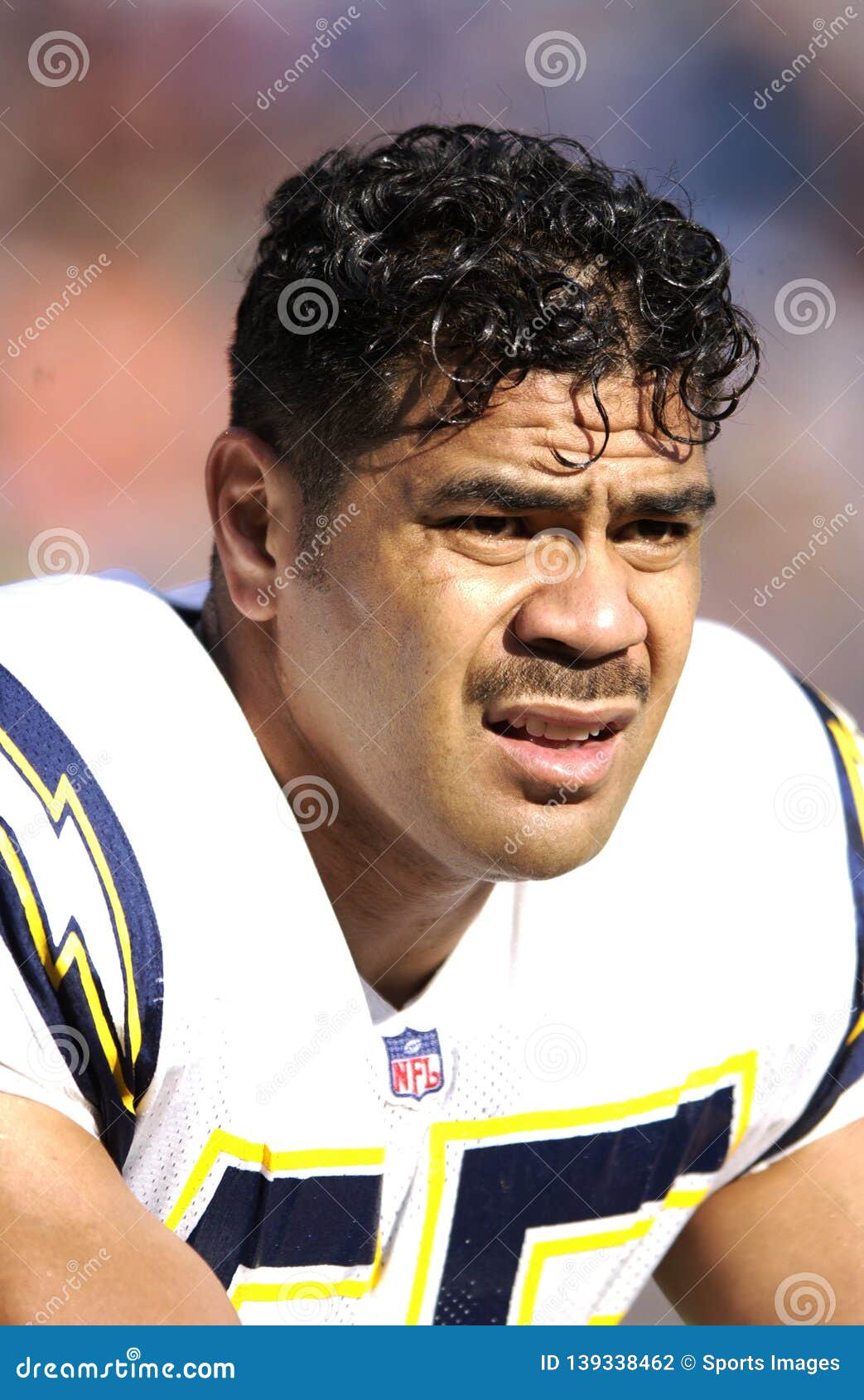 Junior Seau San Diego Chargers. Editorial Photography - Image of