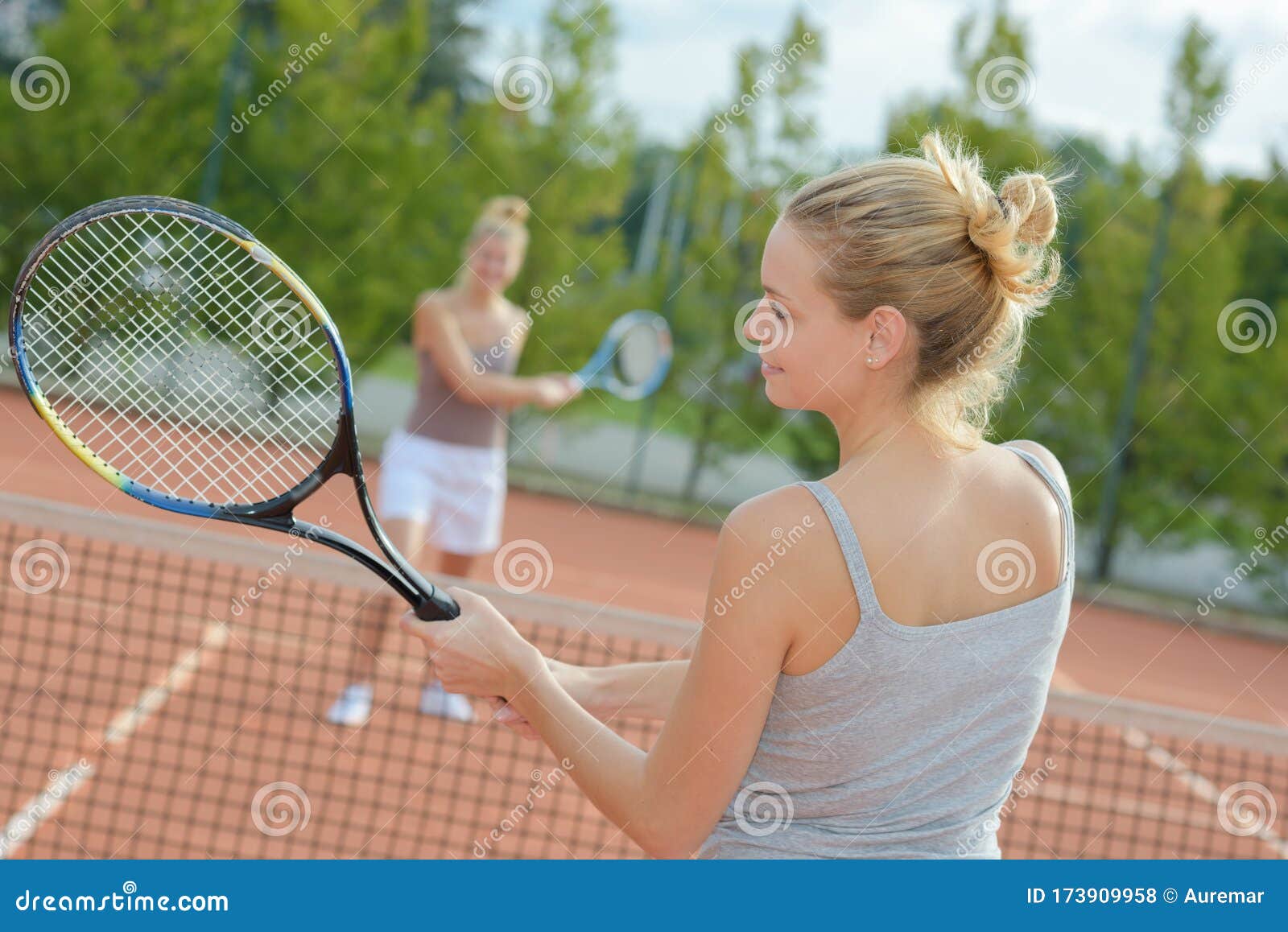 Junior Tennis Player in Training with Coach Stock Photo Image of