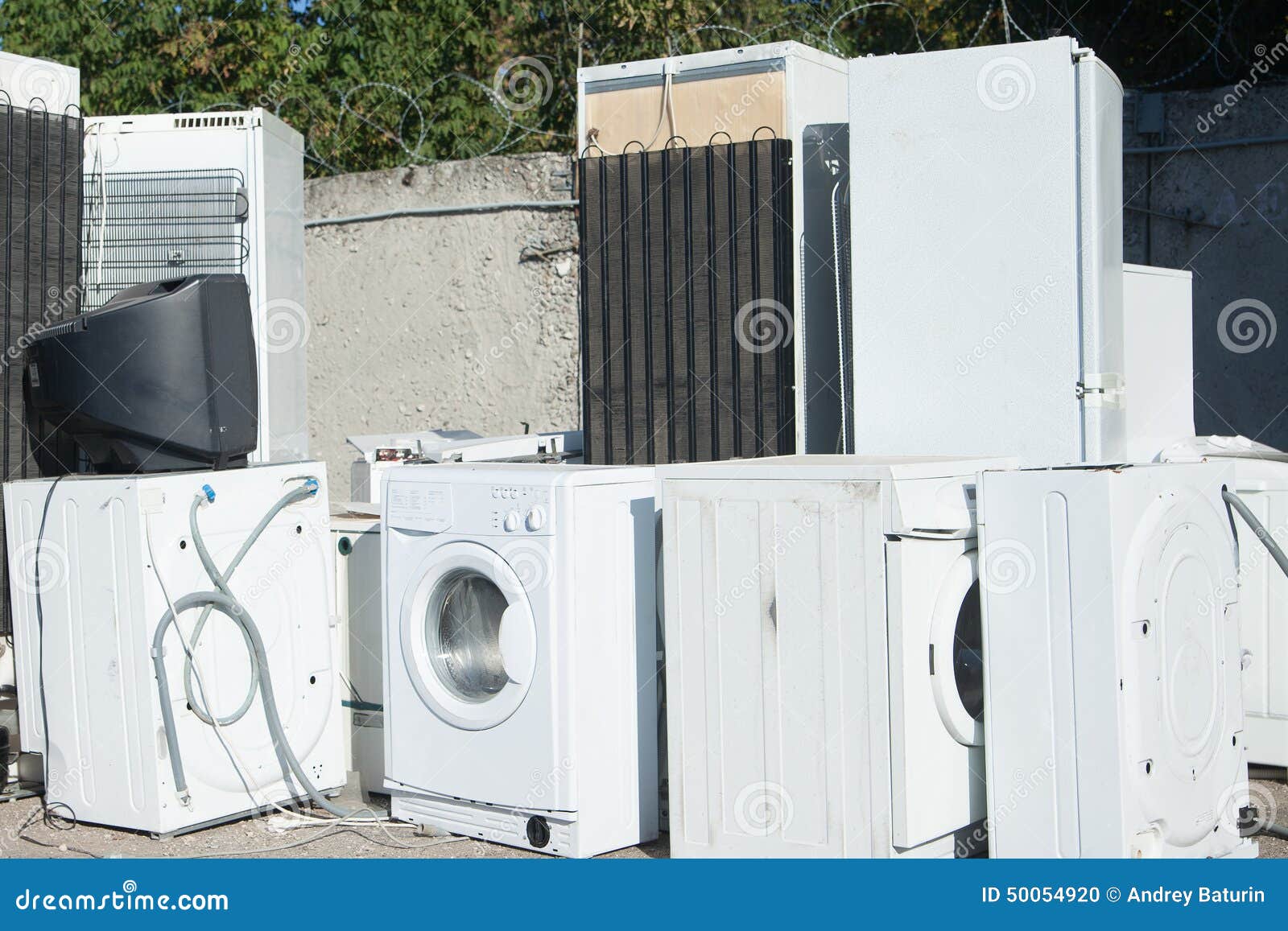 Junked home appliance stock photo. Image of junk, junkyard 50054920
