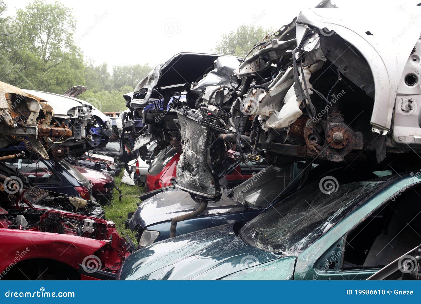 Junkyard stock photo. Image of scrapyard, metal, pieces 19986610
