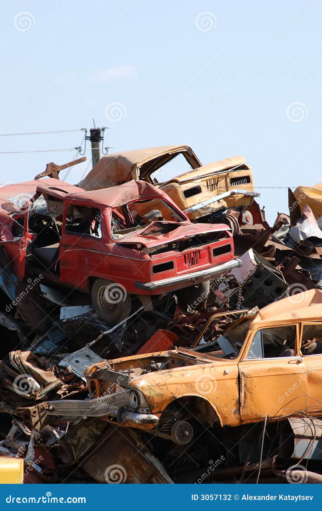 Junkyard stock photo. Image of pile, obsolete, metal, iron 3057132