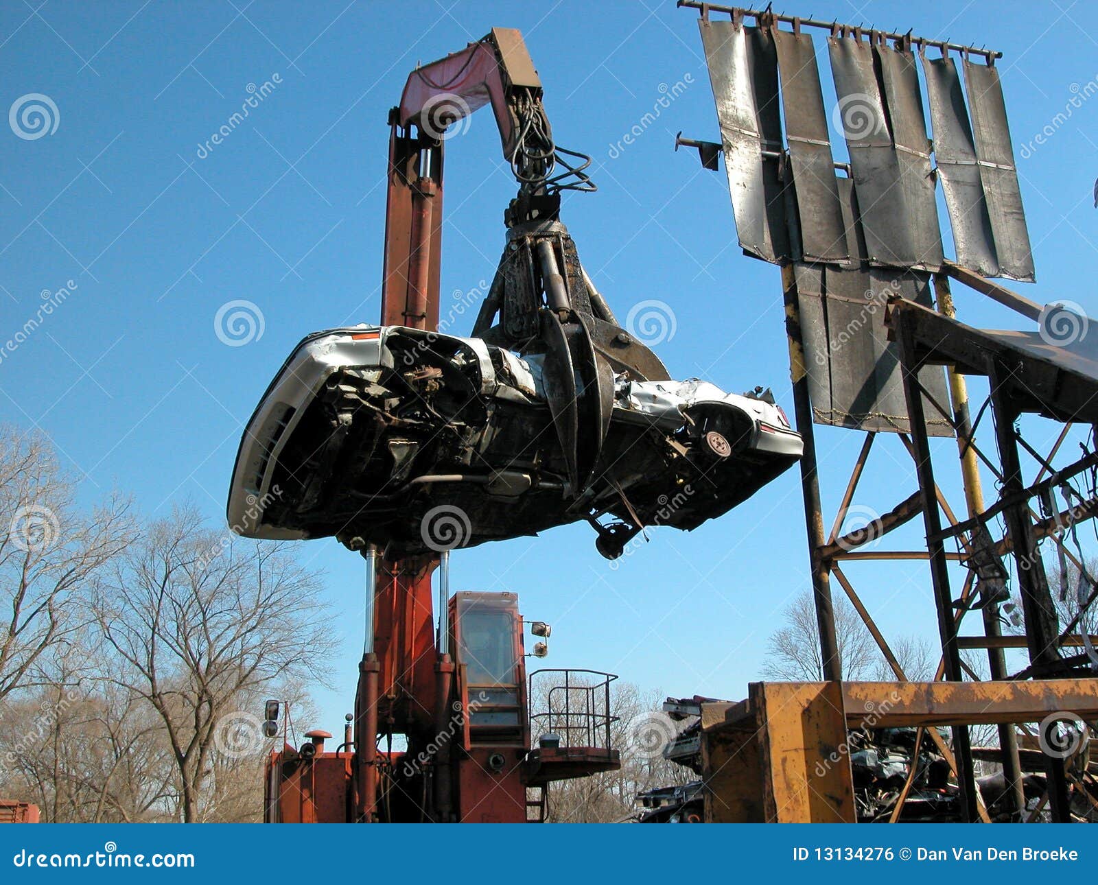 Junkyard claw stock photo. Image of corroded, detail 13134276