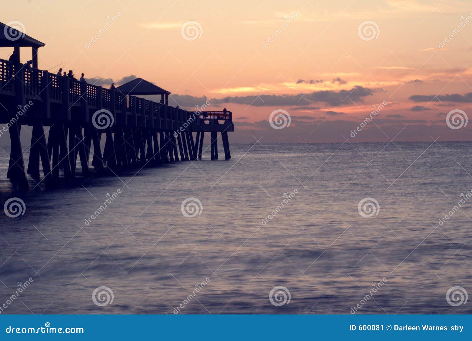 Jupiter Fishing Pier stock image. Image of florida, color 600081