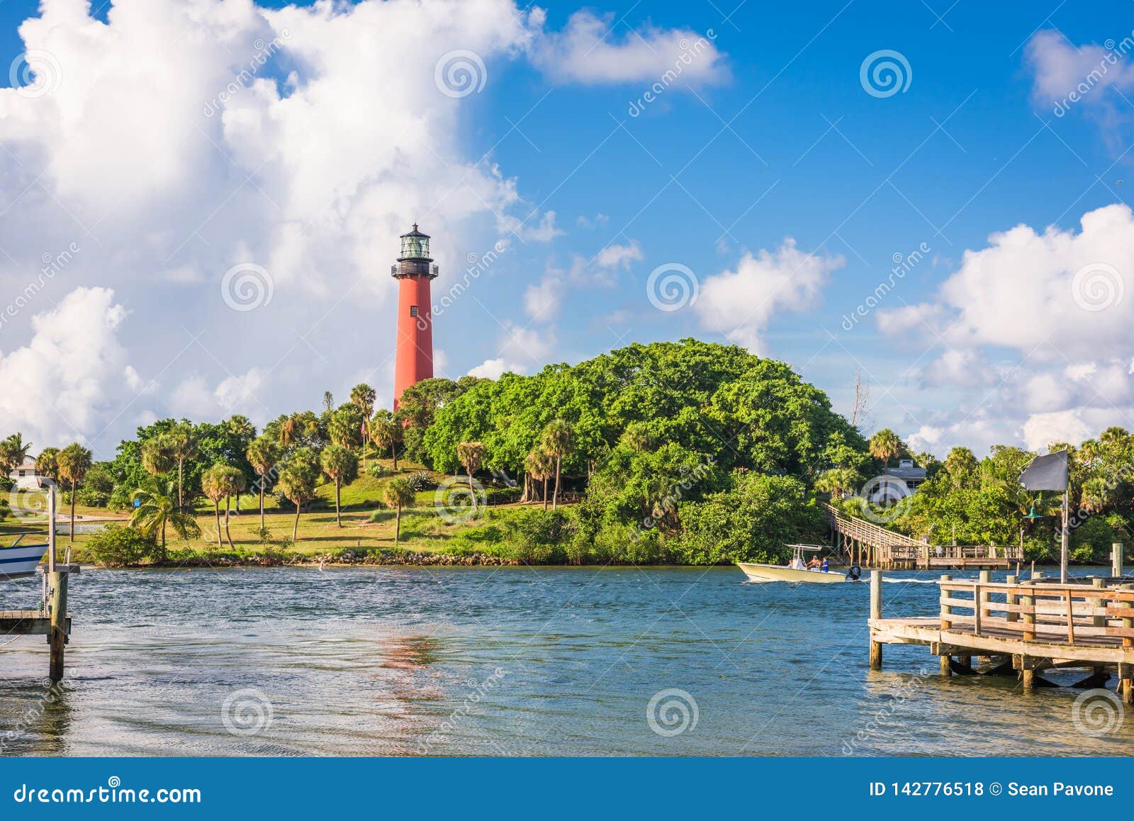 jupiter, florida, usa inlet and light house