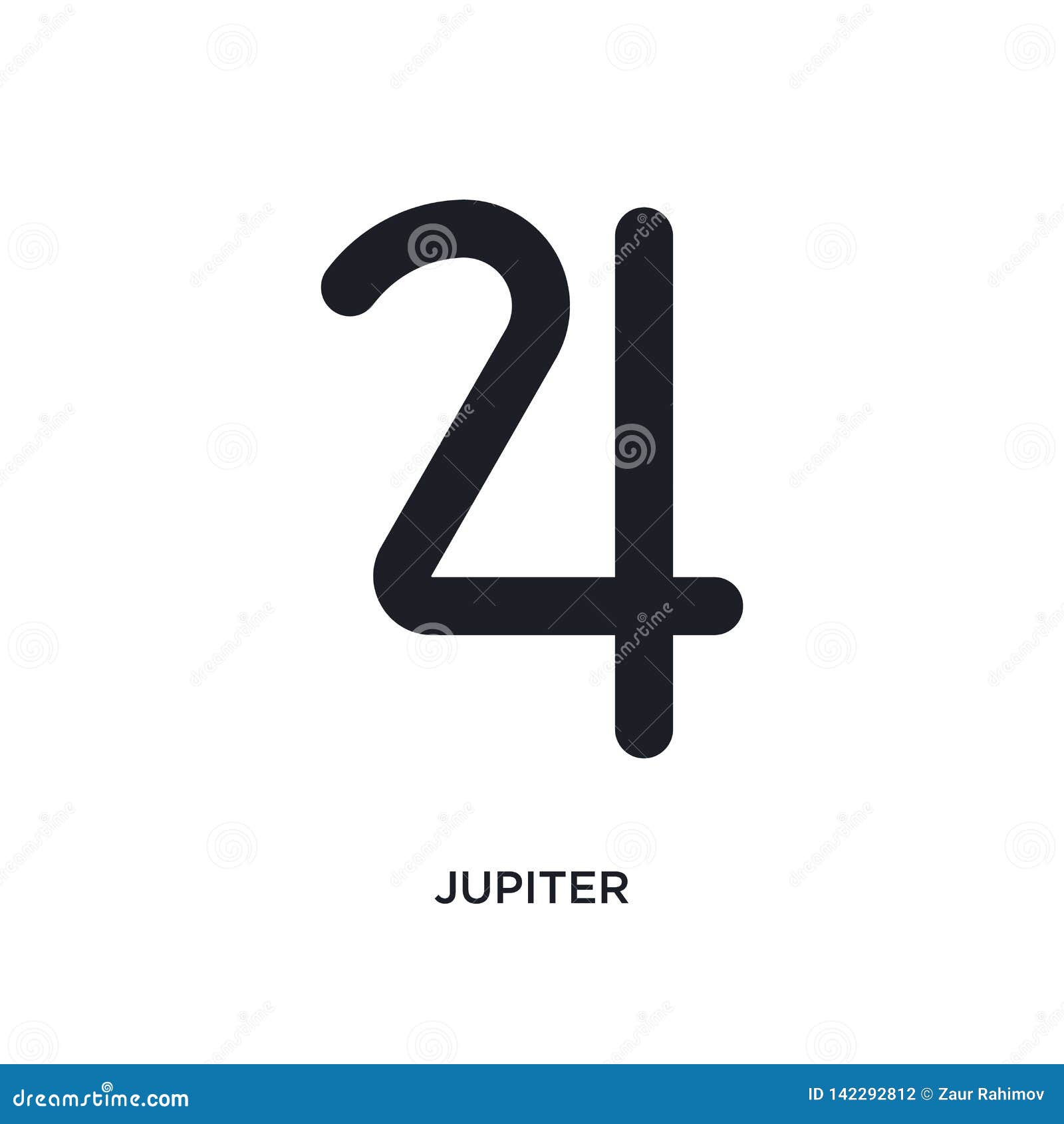 Jupiter Zodiac Sign Icon Stock Illustration 181071007