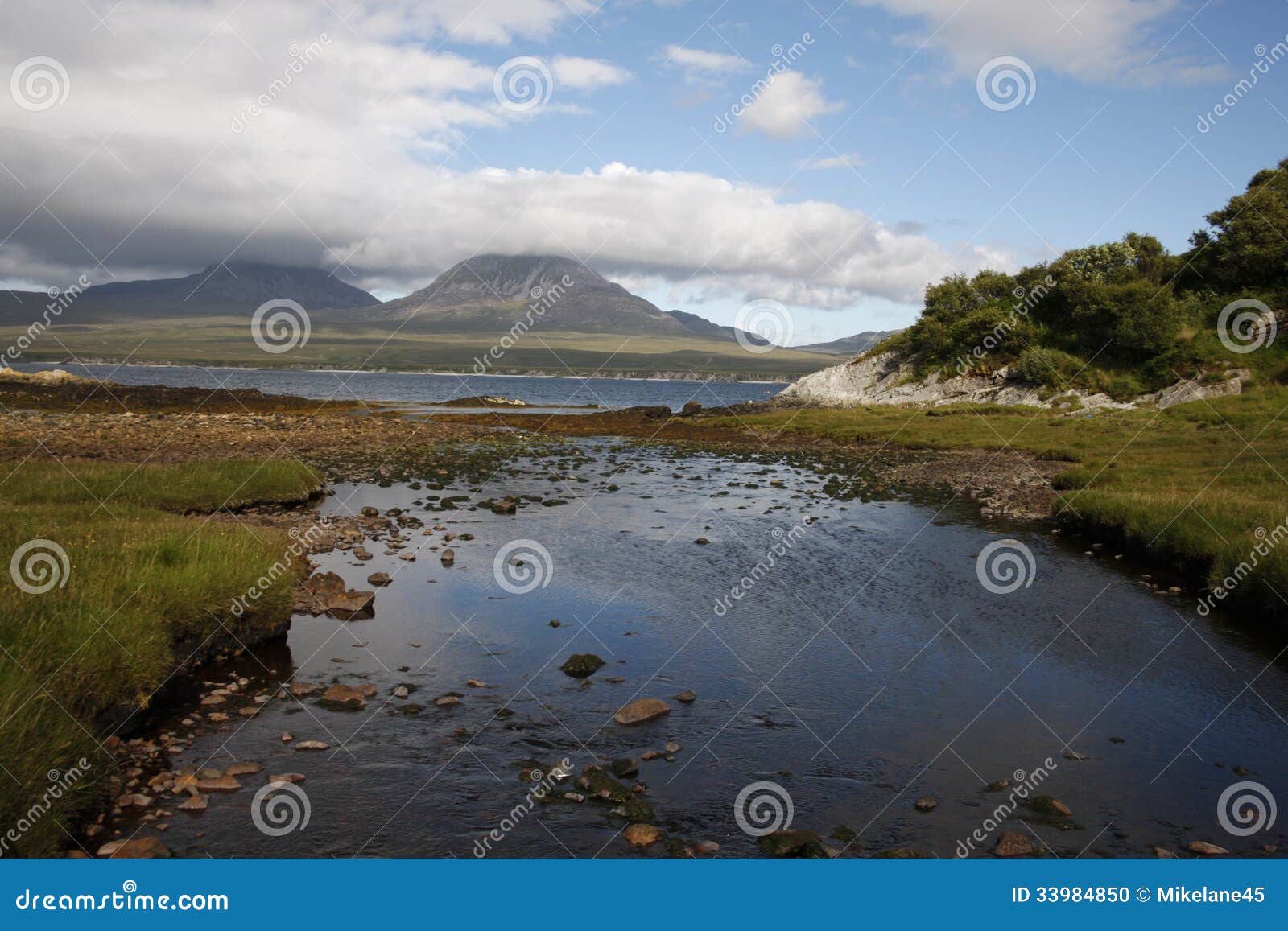 Jura from Islay at Bunnahabhain. Hebrides, Scotland