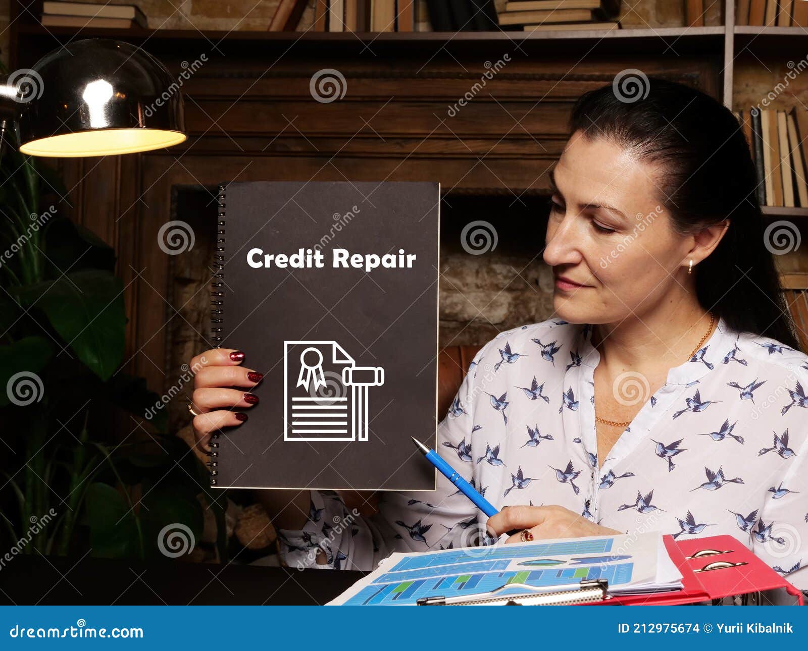juridical concept about credit repair with phrase on the sheet